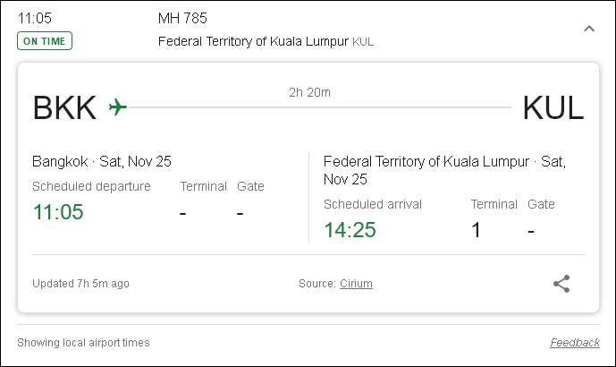 Как проверить с помощью Гугл, в какой терминал прилетает самолёт