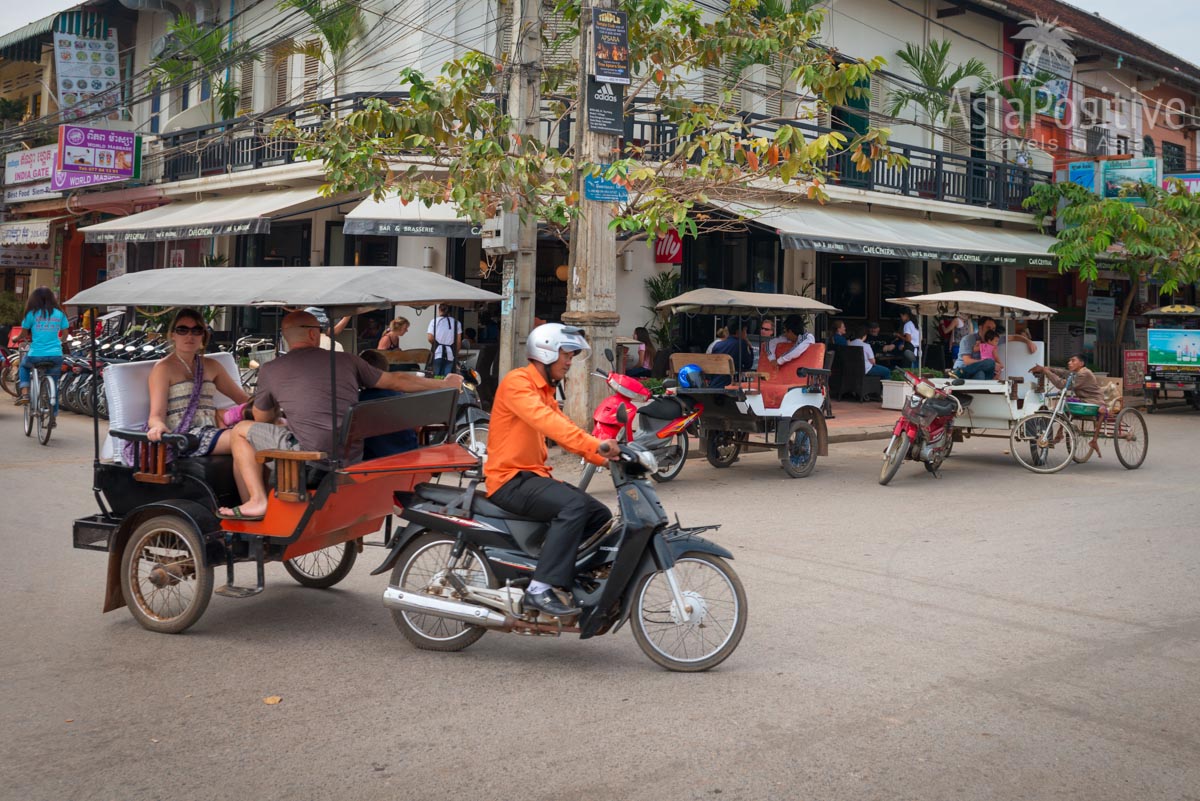 Тук-тук на улицах Сием Реапа (Камбоджа) | Путешествия с AsiaPositive.com