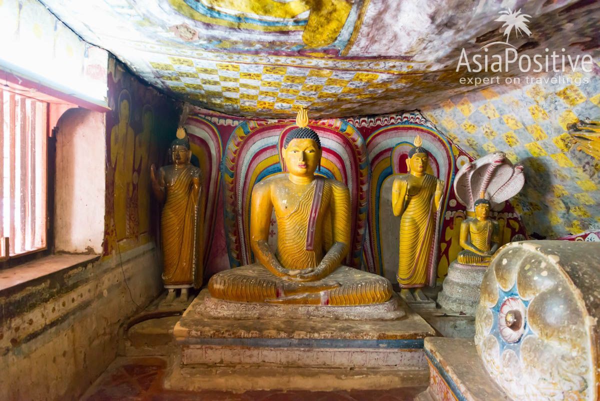 Статуи Будды в пещере №5 | Золотой храм Дамбулла (Шри-Ланка) - всё, что стоит знать 