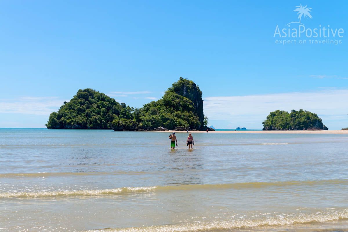 Путь на безымянный красивый пляж на отмели (Ао Нанг, Краби, Таиланд) | Путешествия Asiapositive.com