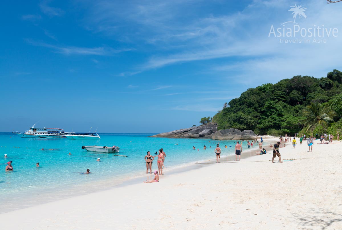 The Similan Islands are famous for their turquoise water and white sandy beaches