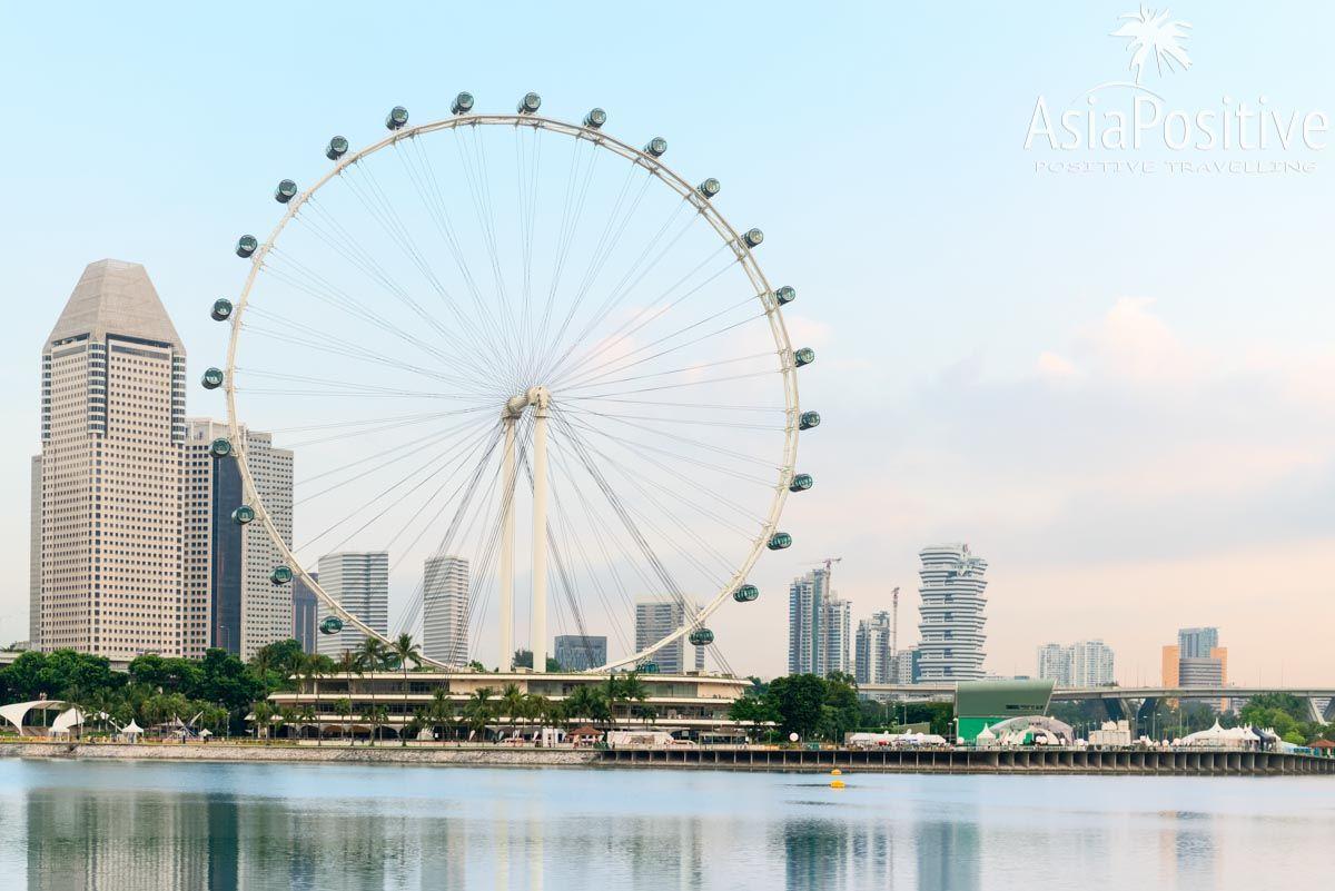 Колесо обозрения Singapore Flyer - всё об этой достопримечательности Сингапура Singapore Flyer расположено на набережной и возвышается над другими зданиями | Как купить билеты со скидкой, как добраться и почему строит побывать на колесе обозрения Singapore Flyer, одной из самых популярных достопримечательности Сингапура. | Путешествия по Азии с AsiaPositive.com