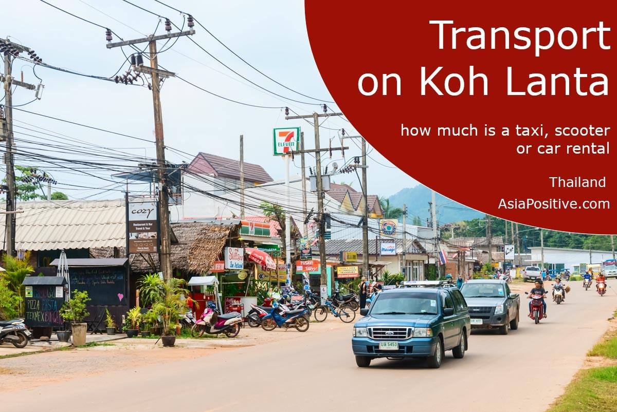 Transport on Koh Lanta, Thailand