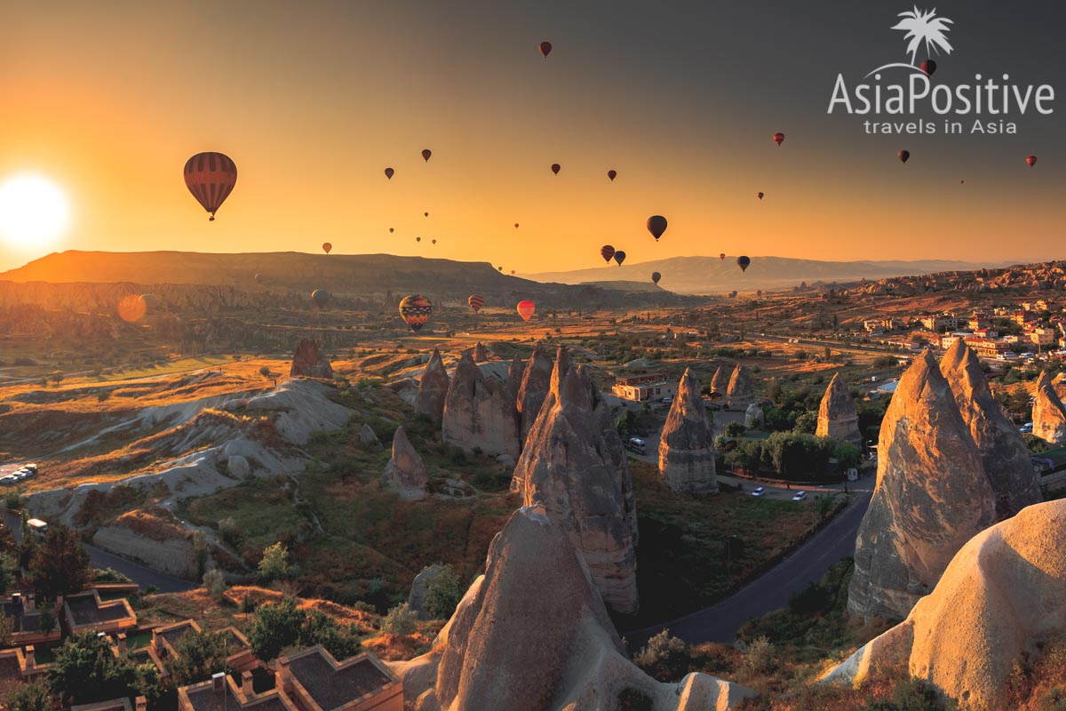 Hot air ballons in Cappadocia, Turkey | The best time to visit Turkey